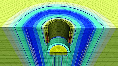 Schematic representation of a freezing body