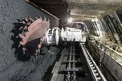 Shearer Loader in a Coal Longwall