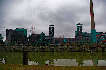 Dismantling a mining site, Walsum, Germany