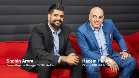 Hazem Hanafy and Shobin Arora at DMT in Middle East